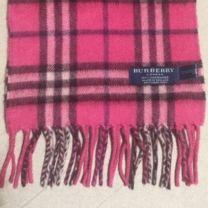 Burberry 100% Cashmere Classic Nova Check Scarf